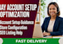 create ebay seller account fully account setup, full ebay store optimization